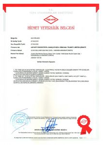 HİZMET YETERLİLİK BELGESİ